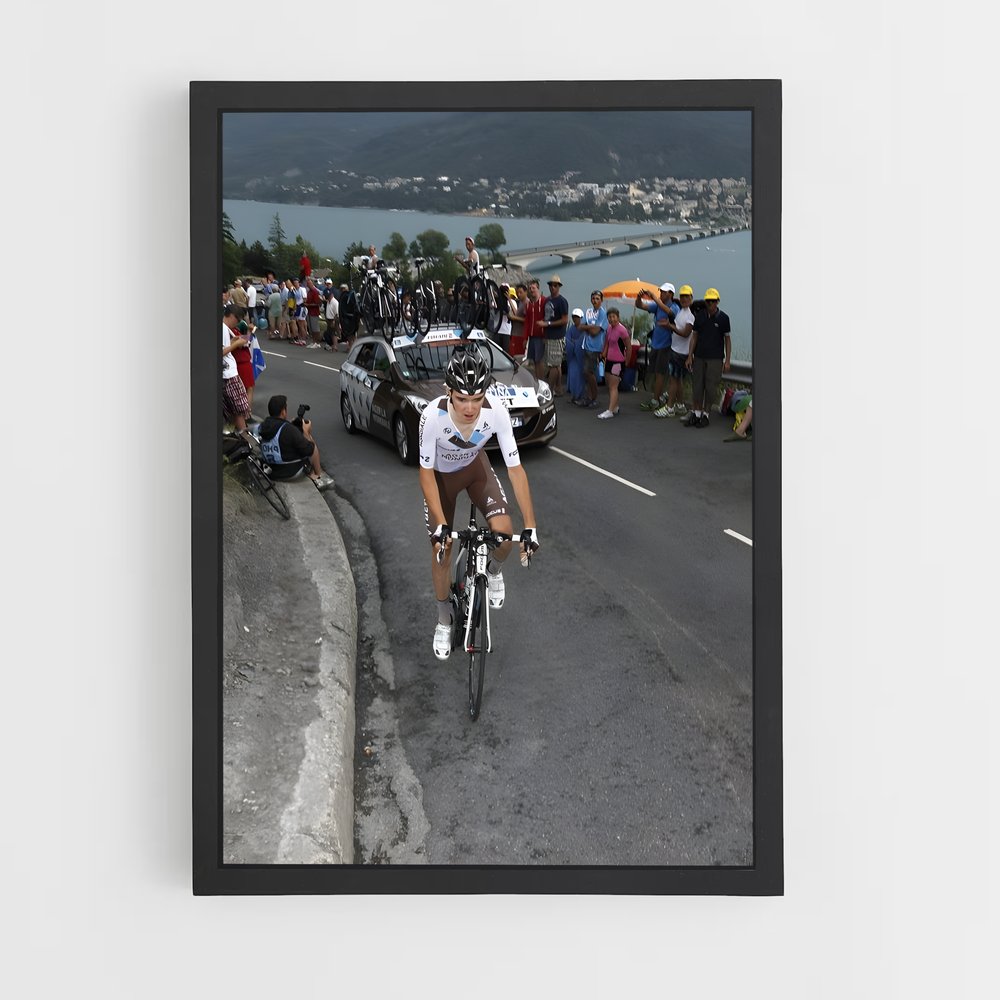 Poster La Descente de Romain – affiche Cyclisme (vue 2)
